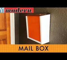 We mounted it to a wall on a covered porch so it is protected from the elements. Diy Modern Mailbox Hometalk