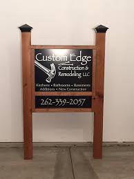 Custom Wooden Frame With Our Aluminum Signs Make For A Beautiful Real Estate Sign Great For Hom Wooden Business Signs Business Signs Outdoor Custom Yard Signs
