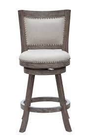 One Allium Way Hettinger 24 Swivel Bar Stool With Cushion Upholstered Bar Stools Bar Stools With Backs Swivel Bar Stools