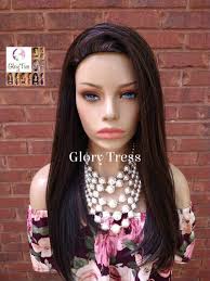 CLEARANCE // Yaki Straight Half Wig, Black With Auburn Highlights, African  American Wig, Headband Half Wig, Glory Tress Wigs // SECURITY