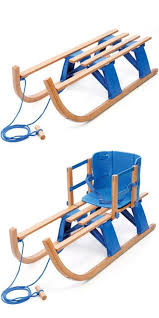 Hamax Lillehammer Mini Rodel Wooden Folding Sledge Outdoor Kids Childrens Furniture Scandinavian Design