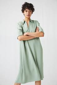 A Line Satin Dress Light Green Dresses Arket Fr Satin Dresses Light Green Dress Dresses