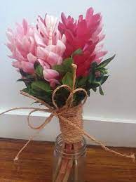 Red N Pink Ginger Wedding Flowers Bright Wedding Jamaican Wedding