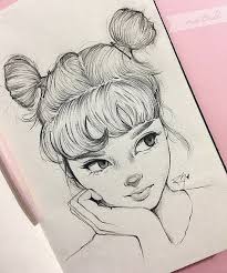 Qiz sekilleri için 72 fikir | çizimler, çizim, taslaklar