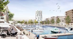 Projet Coronmeuse A Liege La Darse Deviendra Une Marina Avec Un Port Des Yachts D Une Centaine De Bateaux Une Capitainerie Avec Hor Architecture Photos Yacht