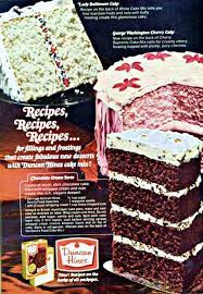 Chocolate Cream Torte Vintage Recipes Duncan Hines Cake Vintage Baking