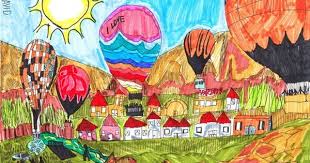 Balloons By David Bartol Bartulovic Featured In The Free Look And Learn Children 39 S Art Gallery Art Childrens Art Art Lessons