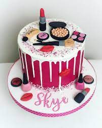 Maybe you would like to learn more about one of these? Make Up Cake For The Lovely Skye Makeupcake Dripcake Buttercreamcake 14th Birthday Cakes Make Up Cake Birthday Cake Decorating
