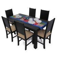 Top 10 best dining table sets in india 2021. Buy Jasper 6 Seater Dining Table Set Black Finish Online Woodenstreet 6 Seater Dining Table Dining Table Setting Seater