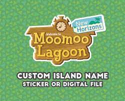 Custom Island Name Sticker Custom Island Sticker Etsy Name Stickers Gloss Sticker Paper Stickers Custom