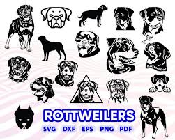 Rottweilers Svg Rottweiler Silhouette Rottweiler Clipart Silhouette Cameo Cricut Instant Download Puppy S Rottweiler Rottweiler Tattoo Rottweiler Puppies