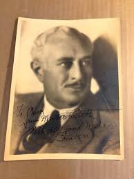 Maurice Costello Rare Very Early Autographed 7/9 Photo 20s Crimson Stain  Mystery