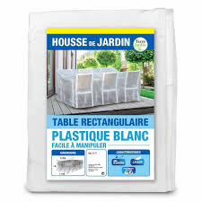 La table de jardin deuba de 182 cm est nettement plus grande sue la table de jardin bali et est une table qui se veut transportable la table de jardin devra également se marier avec les autres éléments de votre jardin. Housse De Protection Bache Pour Salon Ou Table De Jardin Transparente