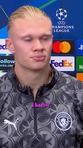 “I did my job in the first half. Second half I didn’t”, Erling Haaland says  he didn’t do his job in the second half against Monaco, after scoring a  brace in the first ⚽️⚽️