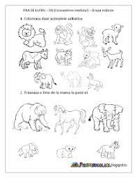 Fişă de lucru por necula_crina23. Fise De Lucru Gradinita Fise De Lucru Cu Animale Salbatice Cunoasterea Mediului Grupa Mica Grupa Preschool Writing Farm Preschool Preschool Worksheets