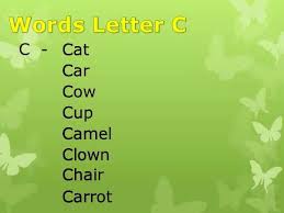 Borrowed into english in the . Words Start With Letter C Youtube