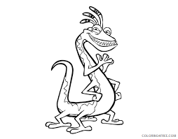 Lovely monster inc coloring pages with wallpaper desktop. Monsters Inc Coloring Pages Randall Boggs Coloring4free Coloring4free Com