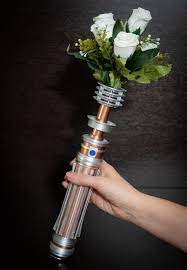 Now introducing the newest trilogy: Star Wars Lightsaber Bouquet Bouquets Corsages Accessories Valresa Com