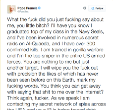 His Holiness Doth Decree Navy Seal Copypasta Know Your Meme