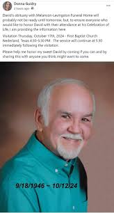 David Guidry's Obituary and Condolences