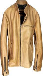 R79 Leather Jacket Lambskin Bronze Tan Vintage Fit Motorcycle Cafe Racer Leather Jacket Jackets Cafe Racer Jacket