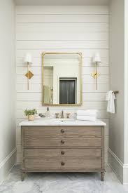Welcome to our website please click the ad5 below to get interesting info. Brass Mirror On Shiplap Bathroom Wall Transitional Bathroom