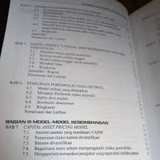 Dimana dalam portofolio pasar terdapat sebuah titik optimal dan para investor akan memilih pada titik tersebut. Buku Dasar Dasar Teori Portofolio Analisis Sekuritas Edisi 4 By Suad Husnan Shopee Indonesia