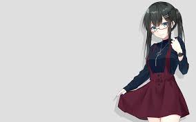 Collection by danni • last updated 8 weeks ago. Anime Girl Meganekko Dress Glasses Blue Eyes Black Hair Anime Hd Wallpaper Wallpaperbetter