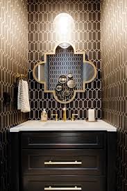 Black And White Powder Room Wallpaper Black White And Gold Living Room Absolutely Gorgeous Mediterranean Living Lilac Walls Living Room Ideas Collection Of 3x3 Living Room Ideas Paired Wall Colors Powder Room Design Black And Gold