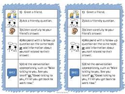 social skills conversation prompting chart freebie