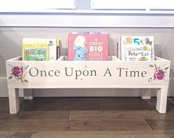 Once Upon A Time Book Bin Nursery Decor Nursery Bookcase Etsy Nursery Bookcase Bookshelves Kids Storage Kids Room