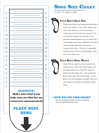 kids shoe size measurement guide shoe size chart kids