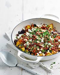 Harissa Beef And Crispy Potatoes Recipe Delicious Magazine Recipe Minced Beef Recipes Budget Dinner Recipes Healthy Eating Recipes