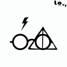Harry Potter Glasses Wall Sticker Deathly Hallows Vinyl Wall Decal For Kids Room Bedroom Home D Harry Potter Glasses Harry Potter Tattoos Harry Potter Drawings