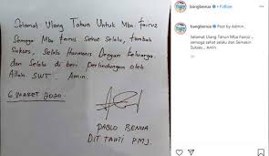 Pada kesempatan ini saya mengundang anda semua ke pesta ulang tahun ke 17 saya. Rey Utami Dan Pablo Benua Beri Ucapan Selamat Ulang Tahun Begini Reaksi Fairuz A Rafiq Cumicumi Com Line Today