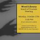 Wood Library Board of Trustees Meeting event image