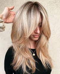 50 Cute And Effortless Long Layered Haircuts With Bangs 7898 Caramel Blonde Hair Layered Haircuts With Bangs Long Layered Haircuts