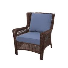 When it comes to finding the perfect chair cushions and seat cushions to enjoy your patio, deck or porch, lowe's has you covered with an array of choices. Hampton Bay Spring Haven 23 5 In X 26 5 In 2 Piece Outdoor Lounge Chair Cushion In Standard Blue 89 20301 The Home Depot