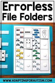 Grab These Errorless File Folders To Practice Counting With Your Special Education Students File Folder Activities Special Education Students Special Education