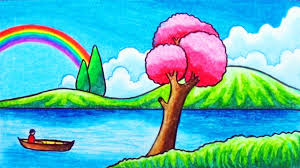 How To Draw Easy Rainbow Scenery Drawing Scenery Of River And Rainbow With Oil Pastels Youtube Easy step by step drawing tutorials and instructions for beginner and intermediate artists looking to improve their overall drawing skills.