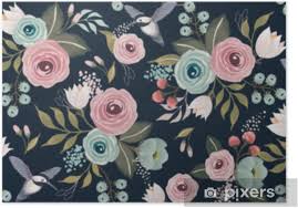 We'll do the shopping for you. Vector Illustration Of A Seamless Floral Pattern With A Bird In Spring For Wedding Anniversary Birthday And Party Design For Banner Poster Card Invitation And Scrapbook Poster Pixers We Live