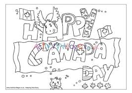 The coloring book will show the first page, and also have a book icon in the toolbar to let you choose one of the coloring pages. Happy Canada Day Colouring Page