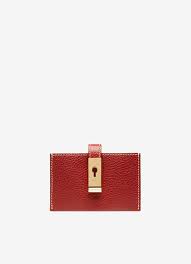 5 out of 5 stars. Alil Bally Red Calf Leather Womens Business Card Holder Bally