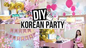 Asian decor, oriental wall fans and chinese umbrellas. Diy Korean Themed Party Ideas Tips Budget Vlog Realasianbeauty Youtube