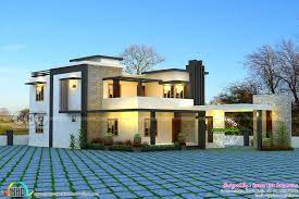 Roof design plans home design. Flat Roof 4 Bedroom Modern Home Kerala Home Design And Floor Plans 8000 Houses