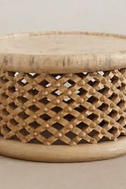 Maybe you would like to learn more about one of these? Anthropologie Lattice Drum Coffee Table Copycatchic