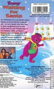 The previews for more barney songs stutters for a few second, but the. Barney Waiting For Santa Vhscollector Com