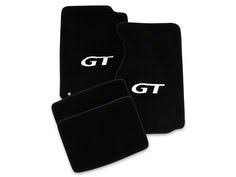 Lloyd Mustang Front Rear Floor Mats W Silver Gt Logo Black 12151 94 98 Coupe Gt Logo Mustang Ford Mustang Parts