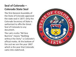 Check spelling or type a new query. Colorado Symbols Ppt Download