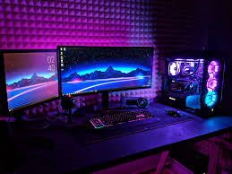 My cave | video game rooms, bedroom setup, gamer room. Gaming Pc Setup Aesthetic Novocom Top